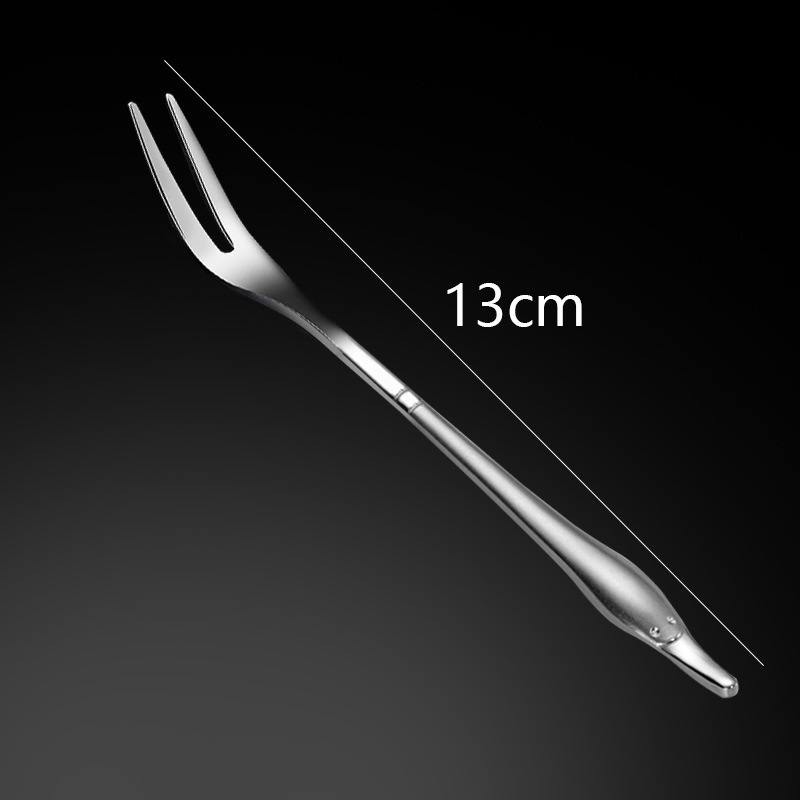 Fourchette de cygne en argent