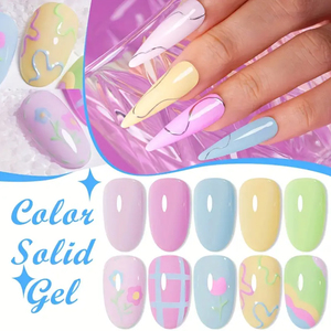 Gel Constructeur Solide Effet Gelée pour Ongles UV LED, Auto-nivelant, Faible Chaleur, Sans HEMA ni TPO, Marque Privée OEM, 5 Couleurs, Fournisseurs d'Articles pour Ongles - Product Image 3