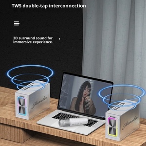 Haut-parleur sans fil étanche en plastique JK T36 avec lumières RGB, basses profondes et volume élevé, subwoofer portable pour extérieur - Product Image 4