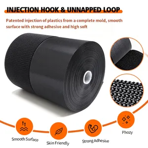 Hot Sale 14.5mm*50m Soft And Smooth Fastening Fabric Back To Back Hook And Loop For Wire