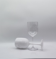 Flûtes en plastique rouges à vente chaude-Logo peint sur mesure 16 oz (480ml) réutilisables pour les verres de fête/mariage