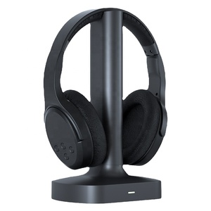 Casque <span class=keywords><strong>TV</strong></span> sans fil 2,4 G OEM/ODM, casque supra-auriculaire <span class=keywords><strong>pour</strong></span> <span class=keywords><strong>TV</strong></span> avec base de charge - Product Image 1