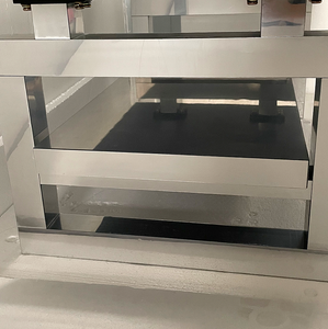 Modern Square Luxury Convertible Coffee <b>Table</b> with Adjustable Height Tempered Glass Top Indoor Use for <b>Small</b> Apartments - Product Image 6