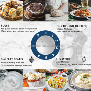 Batidora de Alimentos de Pedestal para Cocina, Mezcladora de Masa y Repostería, 3L, 3.5L, 4L, 5L, 6L, 6.5L, 7L, 8.5L, 10L, 12L - Product Image 3