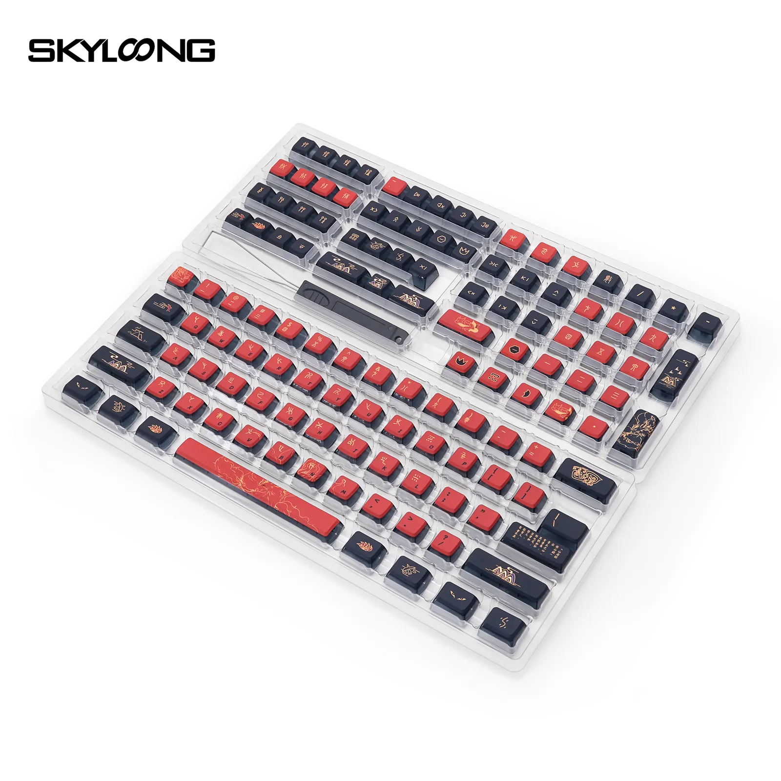 SKYLOONG GK7 Profil neue Dye-Sub Pudding pbt mechanische Tastatur Tasten kappen Set Neun Schwanz Fox Thema für alle Größen