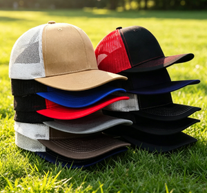 Casquette Trucker 5 Panneaux Bicolore Personnalisable avec Logo Sérigraphié, Dos en Maille, Fermeture Snapback Ajustable, Unisexe, pour Utilisation Estivale en Extérieur - Product Image 1