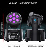 Éclairage à Led mobile de scène 7*8W RGBW 4 en 1, grand projecteur de lumière, LM70S, nouvelle collection