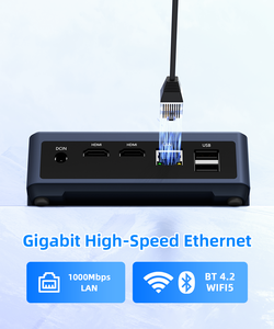 Mini PC de Escritorio Portátil, AMD <span class=keywords><strong>Ryzen</strong></span> <span class=keywords><strong>7</strong></span> <span class=keywords><strong>3700U</strong></span>, Radeon Vega 10, DDR4 16GB, NVMe SSD, Pantalla Dual HDMI, Computadora para Oficina y Servidor - Product Image 5