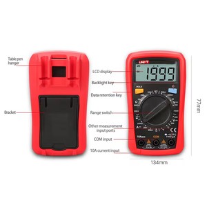Multímetro Digital Portátil UNI-T UT33B+ con Pantalla LCD, Voltímetro y Amperímetro Electrónicos, Probador de Resistencia/Ohmios y NCV - Product Image 6