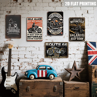 Letreros de Metal Legend Motorcycles the Mother Road, Decoración de Pared para Garaje o Cuarto de Hombre