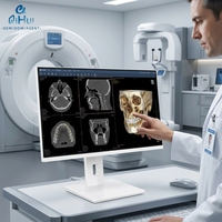Écran tactile professionnel 27 pouces 4K 75Hz, compatible VESA, noir et blanc, pour clinique dentaire, affichage médical de diagnostic
