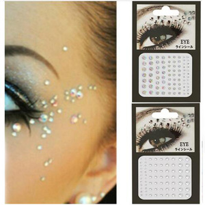 Gros <span class=keywords><strong>Tatouage</strong></span> Bling Strass Sirène Visage Bijoux CORPS AUTOCOLLANTS Cristal Pierres Précieuses Autocollants Temporaires - Product Image 2
