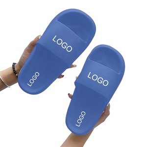Popüler özel renk masaj taban sandalet erkekler düz baskı logosu kalın taban slaytlar spor spor duş OEM Flip flop terlik - Product Image 4