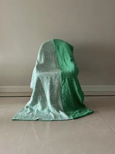 Manta de punto <span class=keywords><strong>reversible</strong></span> de diseñador geométrico de dos <span class=keywords><strong>colores</strong></span> en blanco y negro simple <span class=keywords><strong>Nórdico</strong></span> - Product Image 3