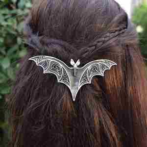 Pinza de Pelo Vintage con Alas de Murciélago Vikingo para Accesorios de Cabello de Mujer, Horquilla Gótica de Bruja con Murciélago para Halloween - Product Image 2