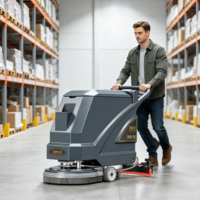 Autolaveuse 48V 20A avec certificat CE, neuve, pour nettoyage de sols durs, machine à récurer à conducteur marchant