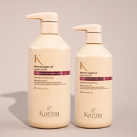 Champú de Aceite de Argán para el Cuidado del Cabello Graso, Champú Hidratante Profundo Sin Sulfatos, Reparación del Cabello Dañado, Marca Privada Personalizada