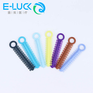 Tandheelkundige Orthodontische Ligatuur Banden Rubber Elastische Kleurrijke <span class=keywords><strong>Power</strong></span> <span class=keywords><strong>Chain</strong></span> Banden Ligatuur Stropdas - Product Image 2
