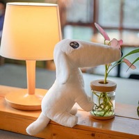 Nouveauté : Jouet en peluche chien Borzoi à longue snuffle, « Laisse-moi le faire pour toi », chien blanc, peluche kawaii beige, jouets en peluche pour chiots, cadeaux de Noël
