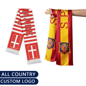 ผ้าพันคอแฟนฟุตบอลพิมพ์ลายดิจิตอลผ้าซาตินถักแบบกำหนดเองสำหรับฤดูใบไม้ผลิสำหรับผู้ชาย - Product Image 4