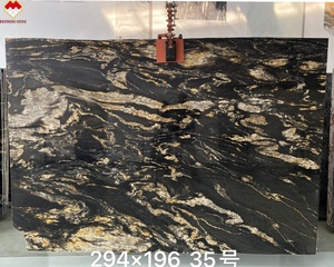 แผ่นหินควอตซ์ไทเทเนียมสีดำบราเธอร์ส สโตน สวยหรูมีสไตล์ หินควอตซ์ไทเทเนียมสีดำกุชชี่ สำหรับตกแต่งผนังและพื้น - Product Image 2