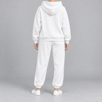 Ensemble de jogging pour femme avec étiquette privée OEM, imprimé dessin animé, sweat-shirt en molleton de coton, survêtement décontracté, usine de vêtements personnalisés