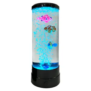 Lampe à bulles de poisson Led RGB éclairage d'ambiance lampe de table cadeau pour enfants lampe de nuit cadeau créatif protection des yeux