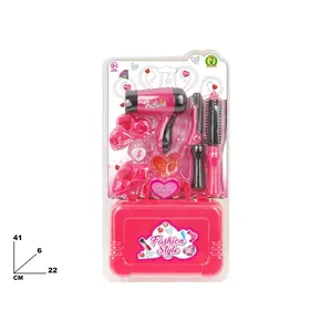 Fashion Style Beauty Toy Set With Hairdryer <b>Brush</b> And <b>Case</b> For Kids Play - Product Image 1