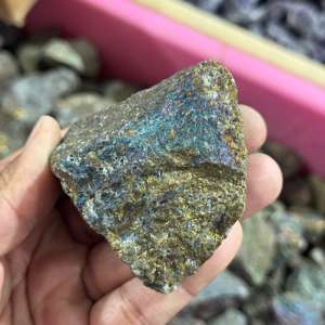 Piedra preciosa de pirita Chalco natural áspera agradable multicolor piedra preciosa cruda tipo piedras preciosas de pirita Chalco calidad hecha a mano a granel suelta - Product Image 2