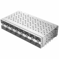2169788-6 TE Compatible 320P EMI blindado 2x8 puertos tubo de luz interior Press-Fit SFP + conector de jaula para equipo de fibra óptica 320P