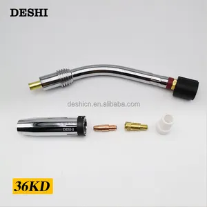 36KD MIG welding torch gas nozzle /contact tip M8*30/tip holder/gas difusser/swan neck Consumables For Mig Welding work Product
