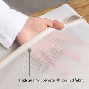 Custom Printing Antibacterial Reusable Washable Polyester Small Mesh <b>Laundry</b> Bag for Bra Sock Clothes With Zipper - Product Image 4