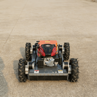 Tondeuse à gazon intelligente tout-terrain, moteur essence 224cc, coupe-herbe sans fil, tondeuse robot à essence 500mm, télécommande