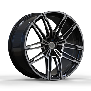 Rines de Aleación de Aluminio Forjado para Autos, Color Negro Mate, Diseño Aerodinámico, Alta Rigidez, Ajuste Personalizado para Autos Deportivos - Product Image 3