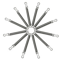 Ressort d'extension en acier inoxydable de haute précision sur mesure OEM, ressort hélicoïdal de tension pour trampoline, crochets, capacité de charge de 30 kg pour l'extérieur
