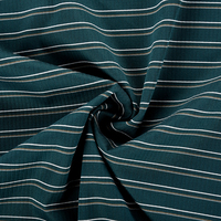Tejido de punto a rayas teñido de hilo personalizado de fábrica 86% nailon 14% Spandex tejido de polo elástico 160g