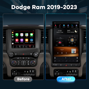 Lecteur multimédia vidéo Android 13 12,95 pouces pour Dodge Ram 2019 à <span class=keywords><strong>2023</strong></span>, Snapdragon 665, GPS, BT, CarPlay sans fil, écran tactile HD - Product Image 6