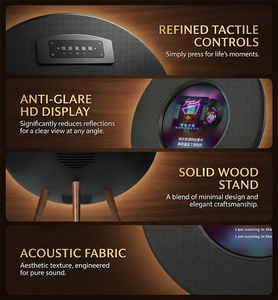 R1Wireless <b>Floor</b> Standing Smart Speaker HD Lyrics Album Art Display Luxury Stereo Home <b>Heater</b> Audio for LivingRoom Bedroom HD In - Product Image 5