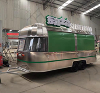 Remorque bar mobile, camion de restauration, chariots de nourriture mobiles, camion de crème glacée, chariot alimentaire et remorques alimentaires entièrement équipés