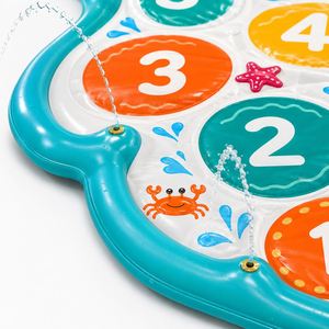 Kids Inflatable Hopscotch Sprinkler Inflatable Mat Outdoor Water Play <b>Game</b> Ocean Theme Summer Splash <b>Pad</b> Toy - Product Image 2