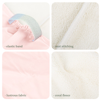 Serviette turban et bonnet de séchage capillaire de luxe en microfibre de soie tissée avec doublure satinée pour femme, séchage rapide, pour la salle de bain