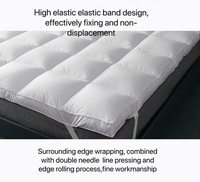 Feather Matratze Topper King Down Feather Überfüllte 2 "Thick Soft Fluffy und Warm Duck Feather Matratze Topper