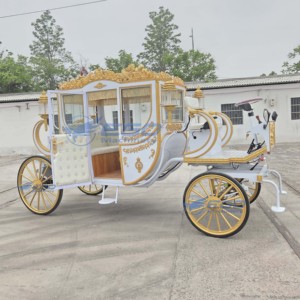 Carroza Real Eléctrica para Turismo, Autobús de Transporte de Pasajeros, Vehículo de Recepción de Pasajeros Q235B de Acero, 5-6 Plazas, 24 Meses - Product Image 2