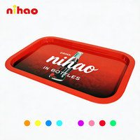 Plateau de service rectangulaire en métal NIHAO pour les entreprises de restauration, les chaînes de restaurants et les achats hôteliers
