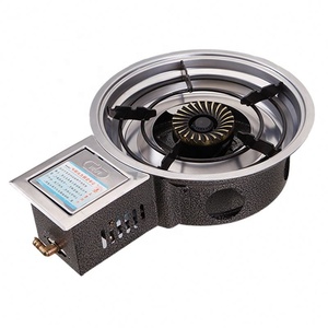 Table ronde à gaz <span class=keywords><strong>Tepanyaki</strong></span> japonaise pour barbecue d'intérieur dans les restaurants, table de grill avec ventilateur pour équipement de barbecue - Product Image 5