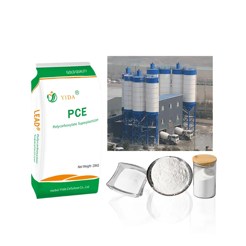 PCE policarbossilato superfluidificante per calcestruzzo pce polvere fine utilizzata per malte autolivellanti