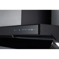 Hotte de cuisine à écran tactile, plaque de cuisson à induction électrique avec machine à fumée sous-couche, hotte de cuisine ultra-mince