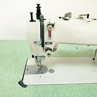 Machine à coudre industrielle 0303D à plat, point noué, pied entraîneur, aiguille simple, en métal, haute vitesse, nouveau moteur