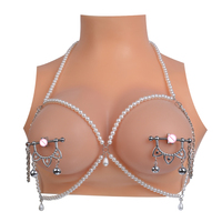 Clips de mamelon en chaîne métallique, pinces de massage du sein, jouets sexuels BDSM pour couples, fétichisme adulte, flirt, taquinerie, gadgets érotiques