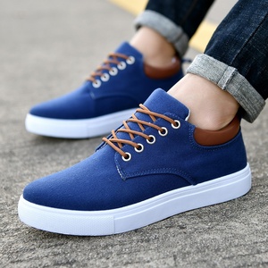 AliExpress Commercio Estero 2025 Nuove Sneakers in Tela da Uomo Stile Coreano Traspiranti Resistenti con Lacci Frontali Casual Trendy Taglie Extra Large - Product Image 3